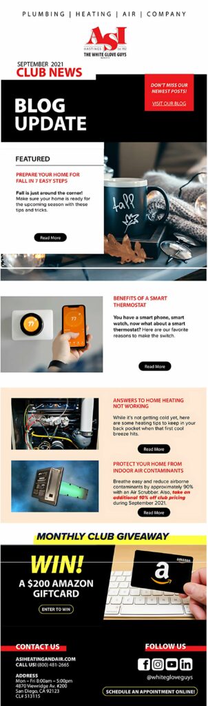 ASI Club newsletter — full email creative