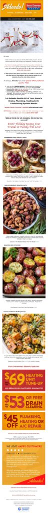 Adeedo regular newsletter — full creative
